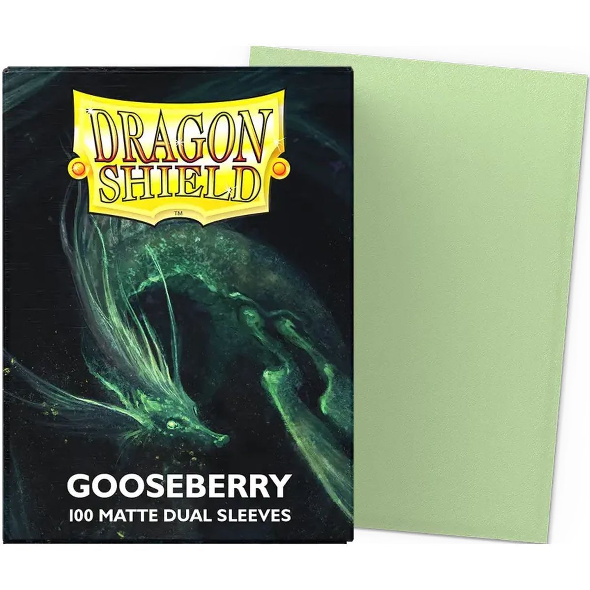 100 Standardhüllen - Matte Hüllen Stachelbeere - Dragon Shield