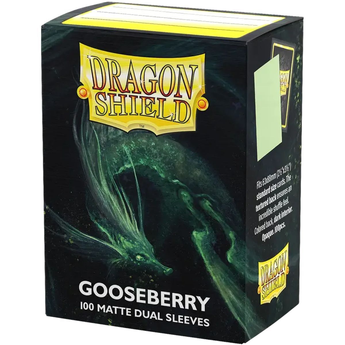 100 Standardhüllen - Matte Hüllen Stachelbeere - Dragon Shield