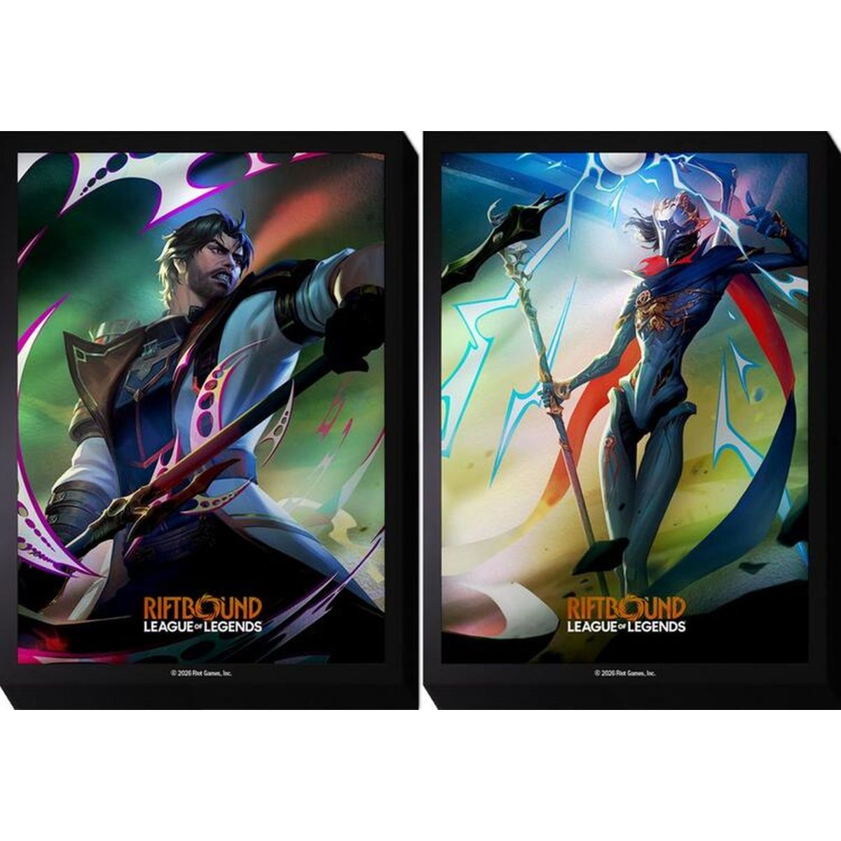 100 Kartenhüllen – Jayce vs. Viktor – Riftbound League of Legends TCG – Set 4 Vendetta – Versiegelt