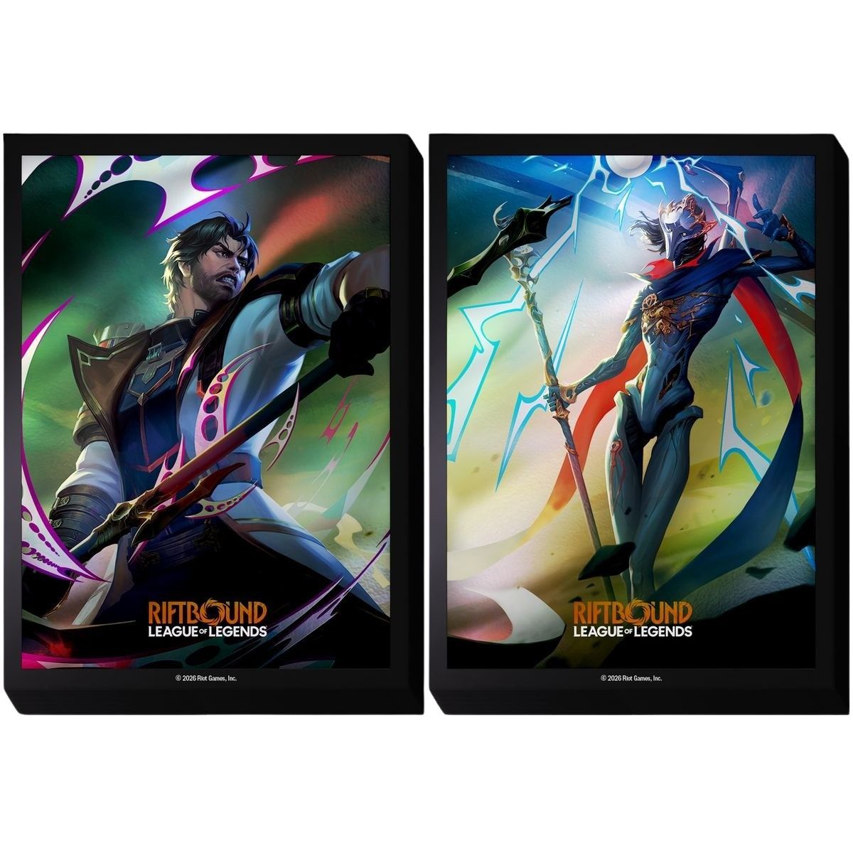 100 Kartenhüllen – Jayce vs. Viktor – Riftbound League of Legends TCG – Set 4 Vendetta – Versiegelt