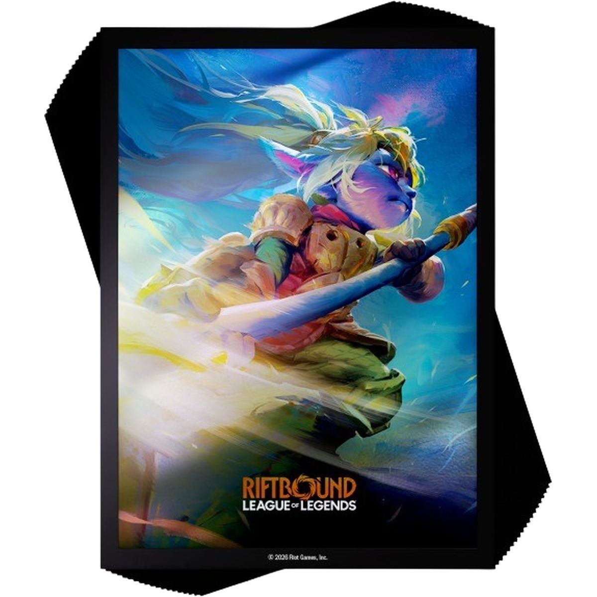 100 Kartenhüllen – Hüllen – Poppy, Hüterin des Hammers – Riftbound League of Legends TCG – Set 3 Unleashed – Versiegelt
