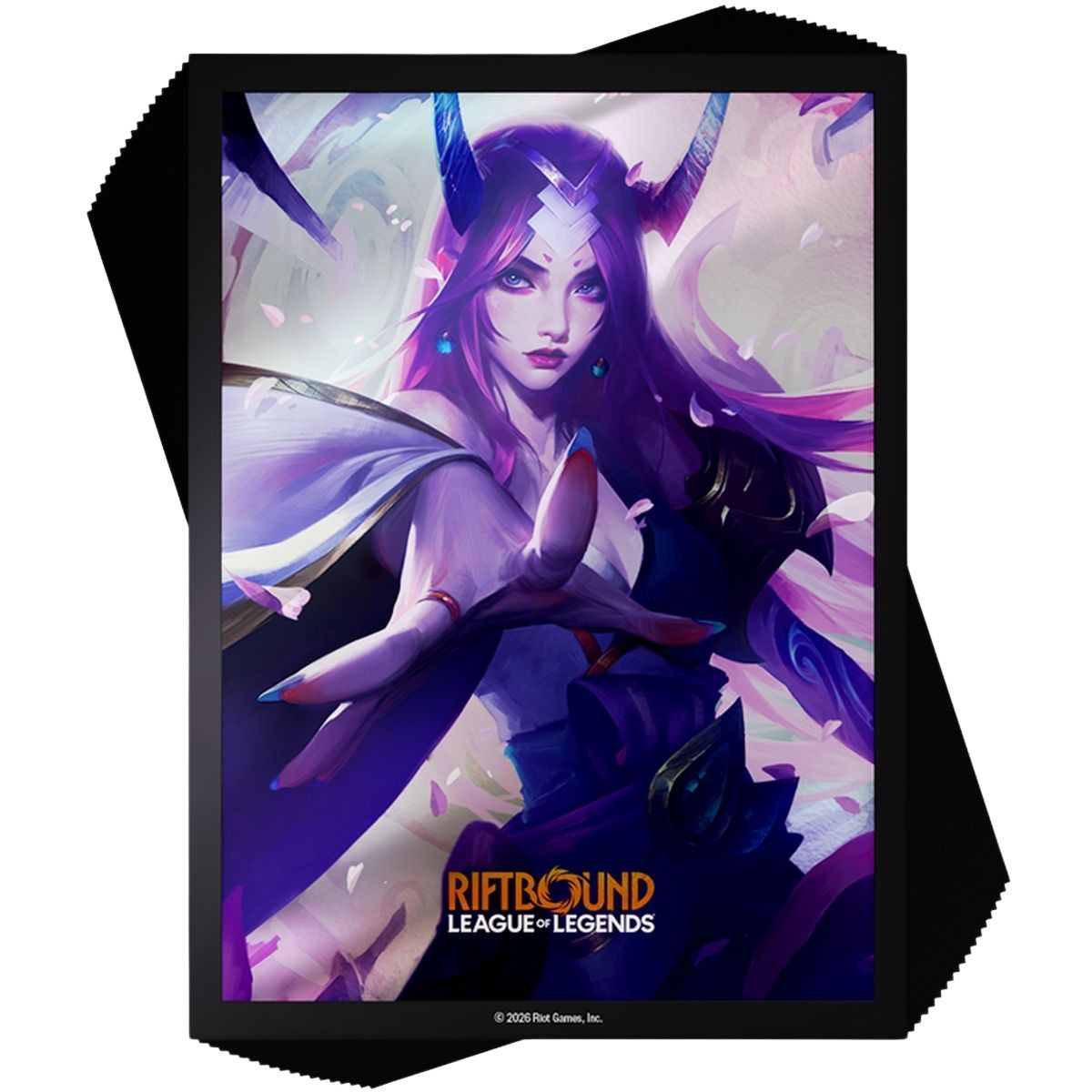 100 Kartenhüllen – Spirit Blossom Irelia – Riftbound League of Legends TCG – Set 2 Spiritforged – Versiegelt