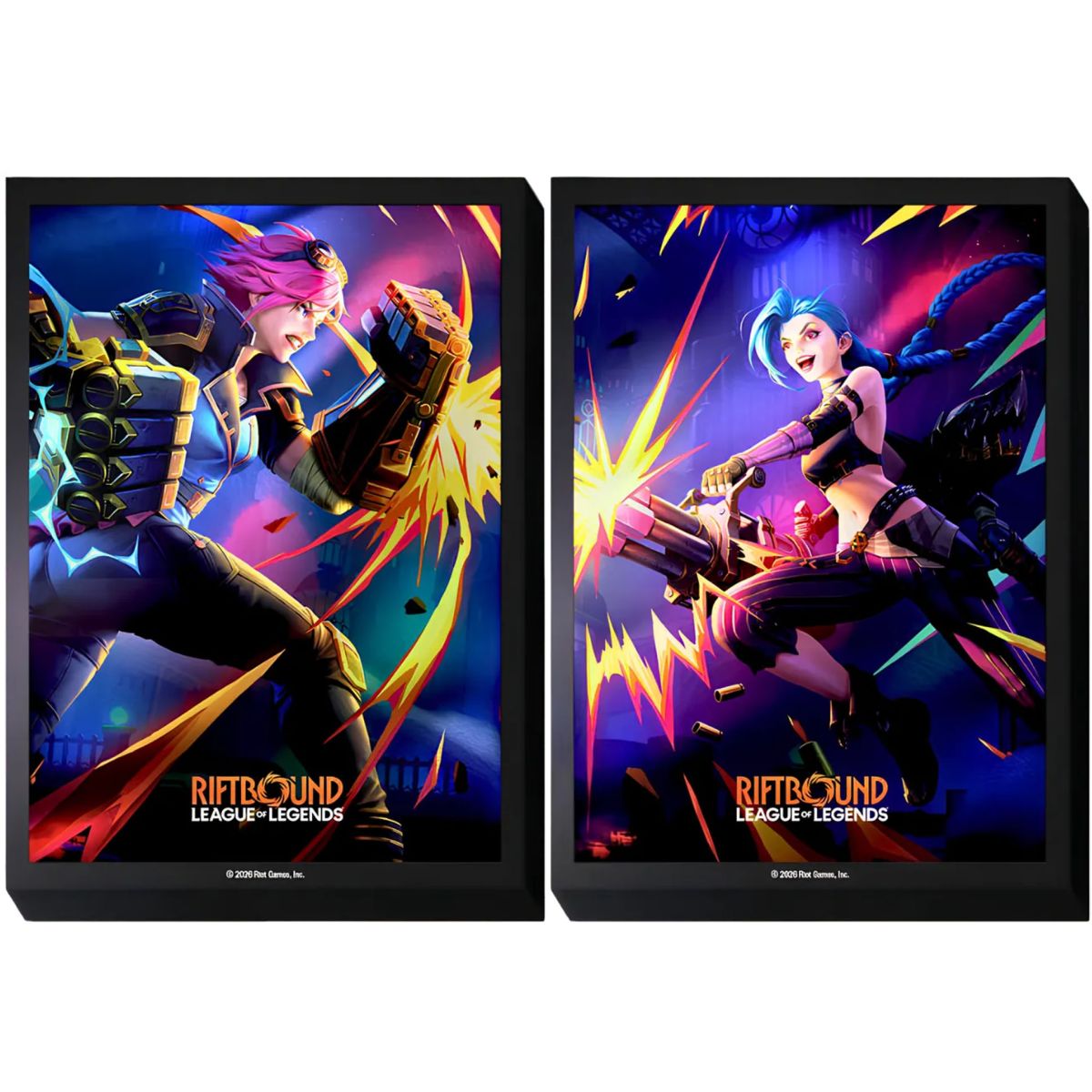 100 Kartenhüllen – Vi vs. Jinx – Riftbound League of Legends TCG – Set 3 Unleashed – Versiegelt