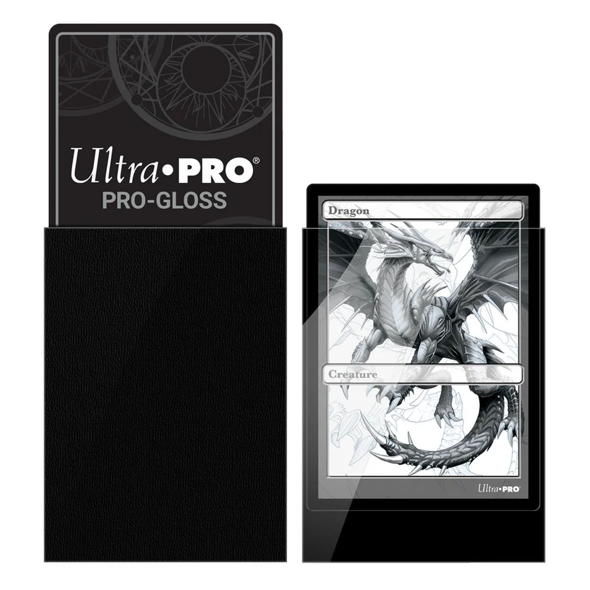 100 Kartenhüllen - Standard - Pro-Gloss: Schwarz - Ultra Pro