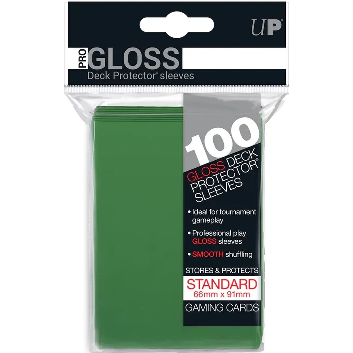100 Kartenhüllen - Standard - Pro-Gloss: Grün - Ultra Pro