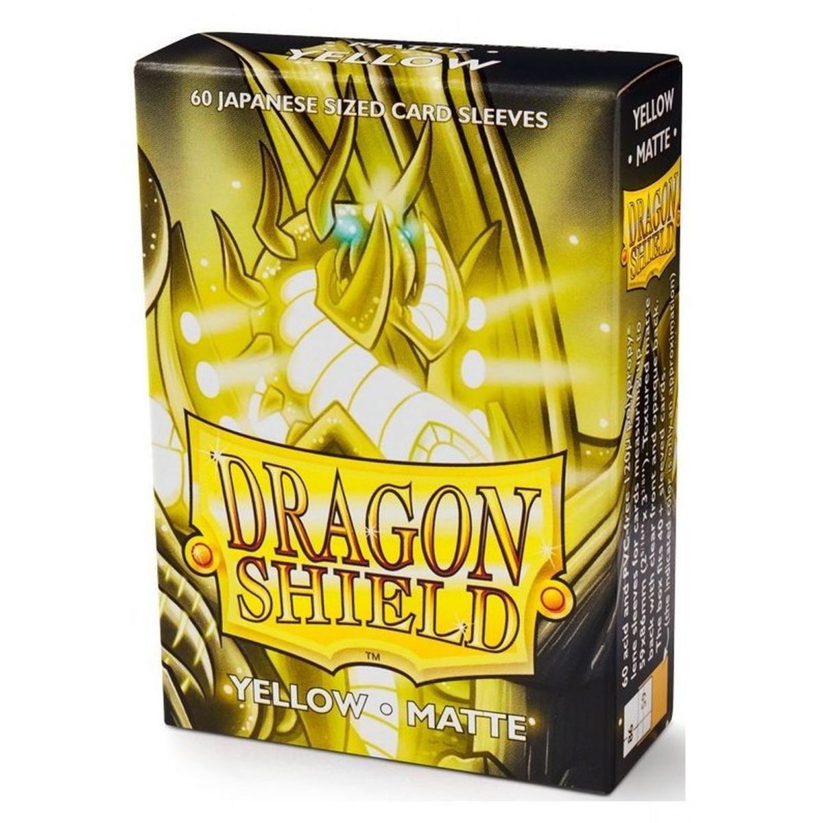 Item Dragon Shield Small Sleeves – Mattgelb (60)