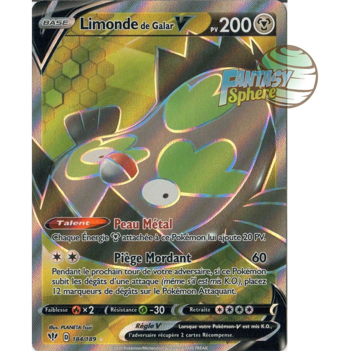 Galar Limonde V – Full Art Ultra Rare 184/189 – EB03 Darkness Ablaze