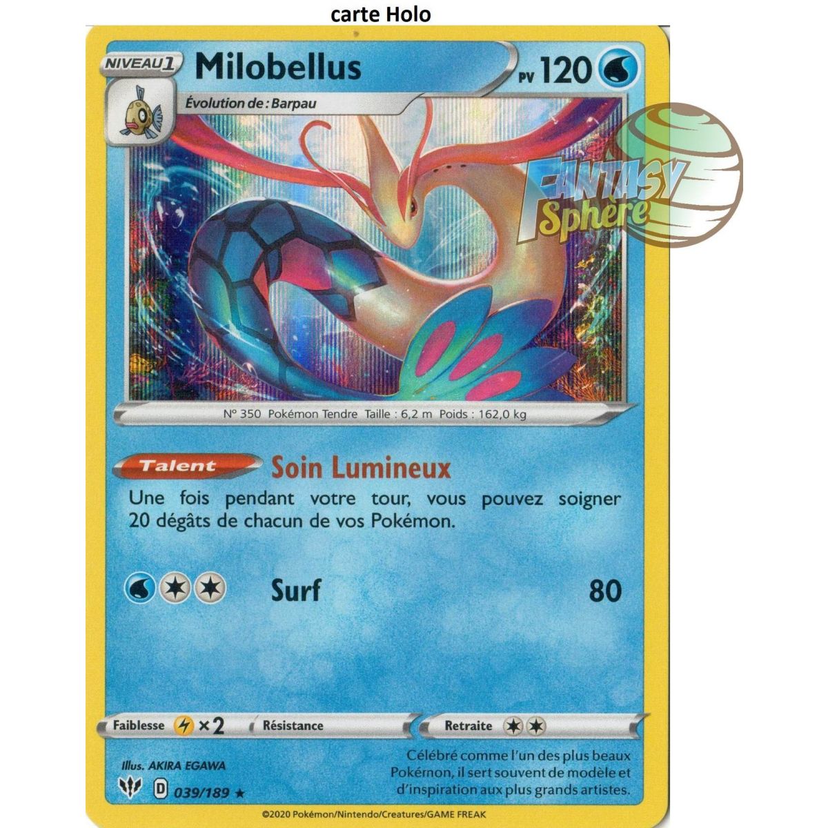 Milobollus – Holo Rare 39/189 – EB03 Dunkelheit in Flammen