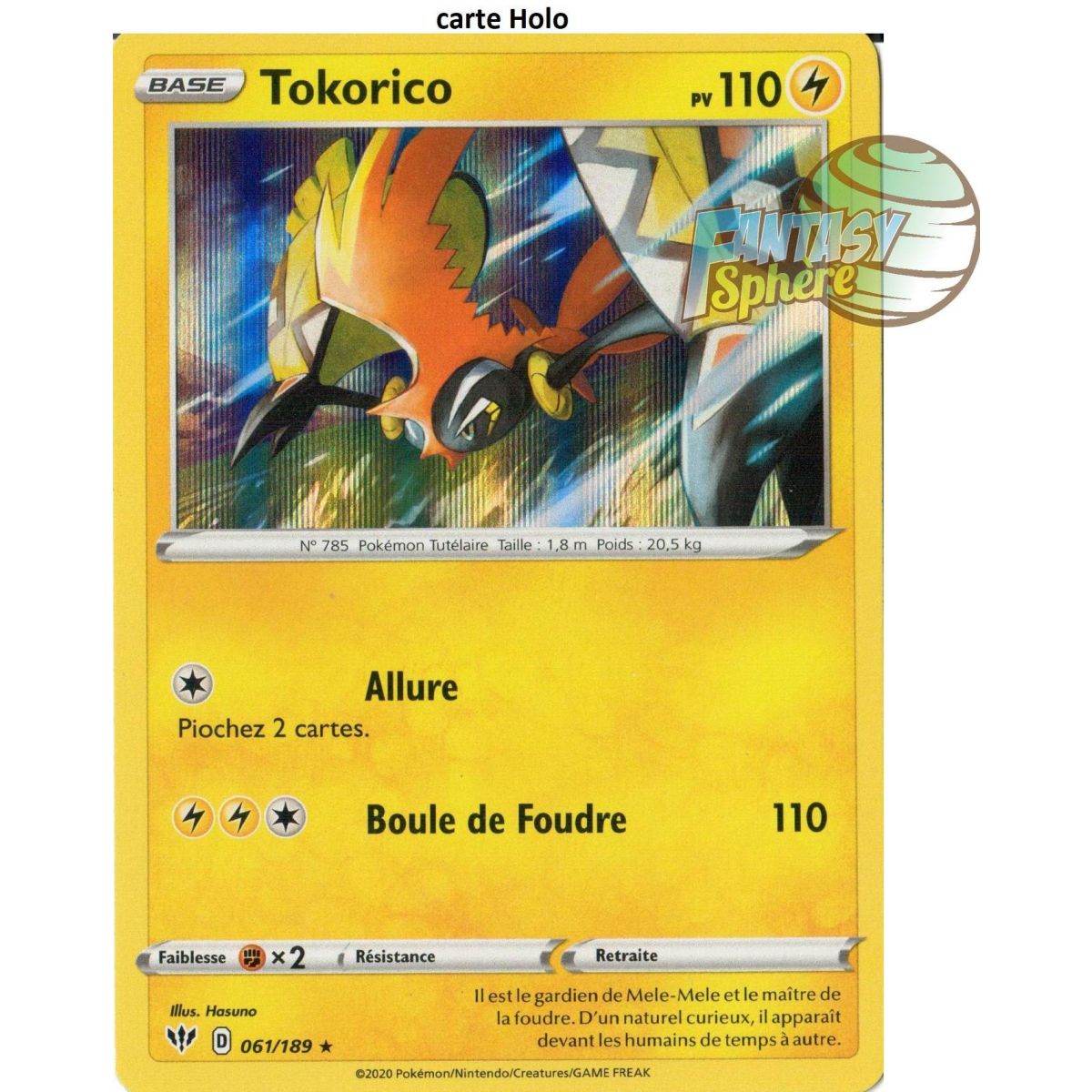 Tokorico – Holo Rare 61/189 – EB03 Dunkelheit in Flammen