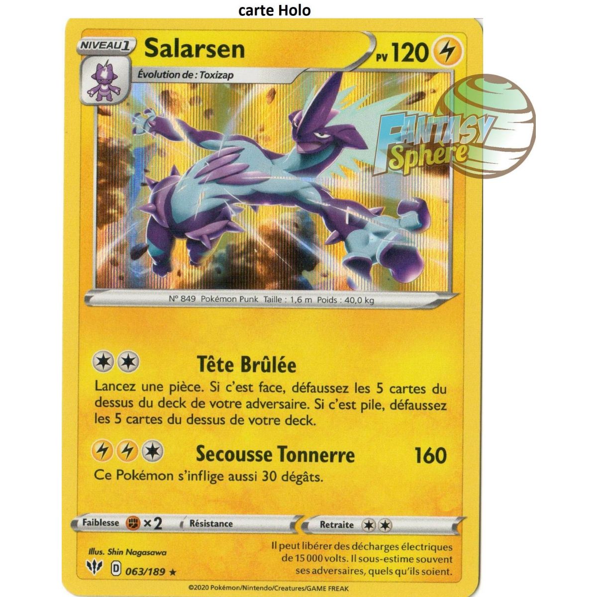 Salarsen – Holo Rare 63/189 – EB03 Darkness Ablaze