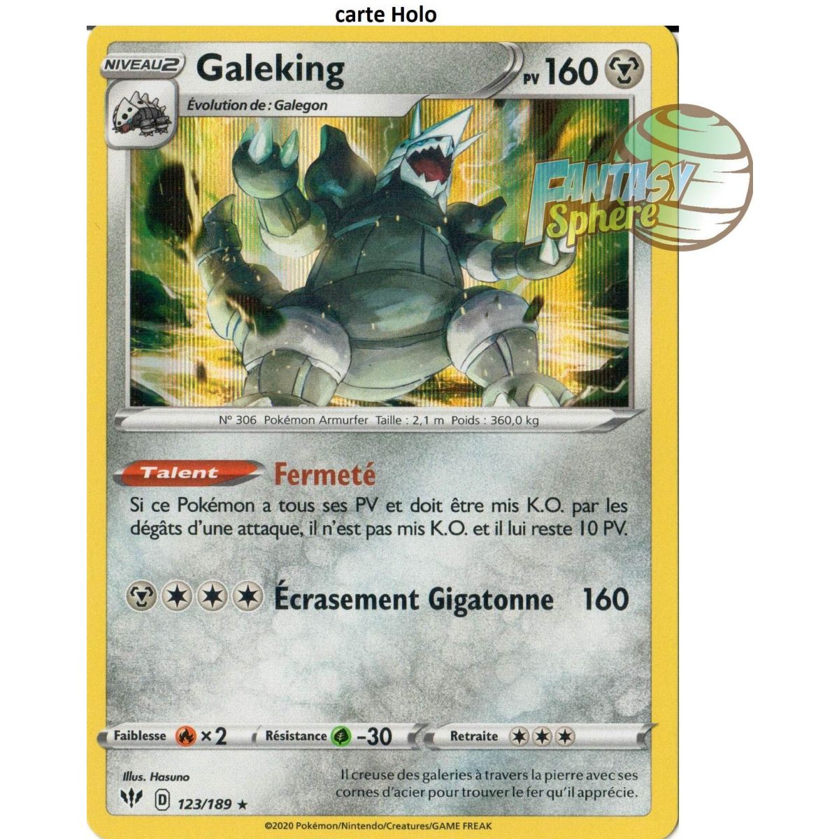 Item Galeking – Holo Rare 123/189 – EB03 Darkness Ablaze