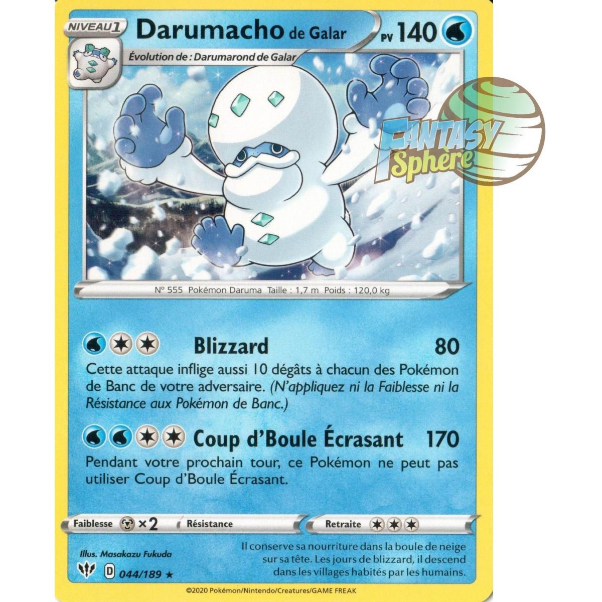 Darumacho de Galar - 44/189 EB03 Ténèbres Embrasées