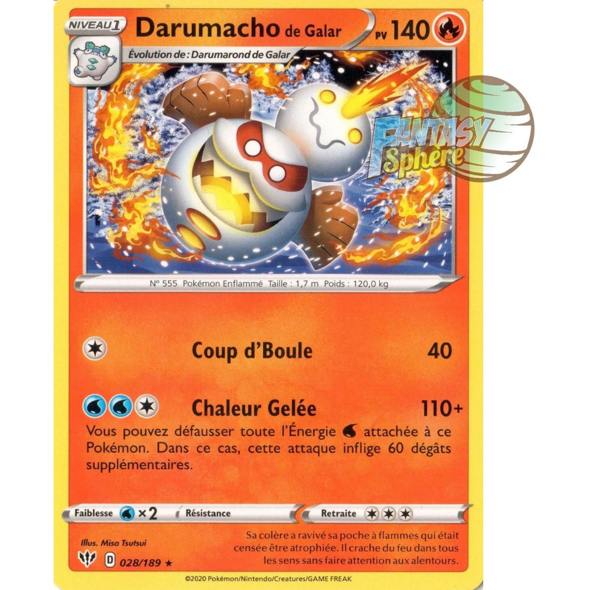 Darumacho de Galar - 28/189 EB03 Ténèbres Embrasées