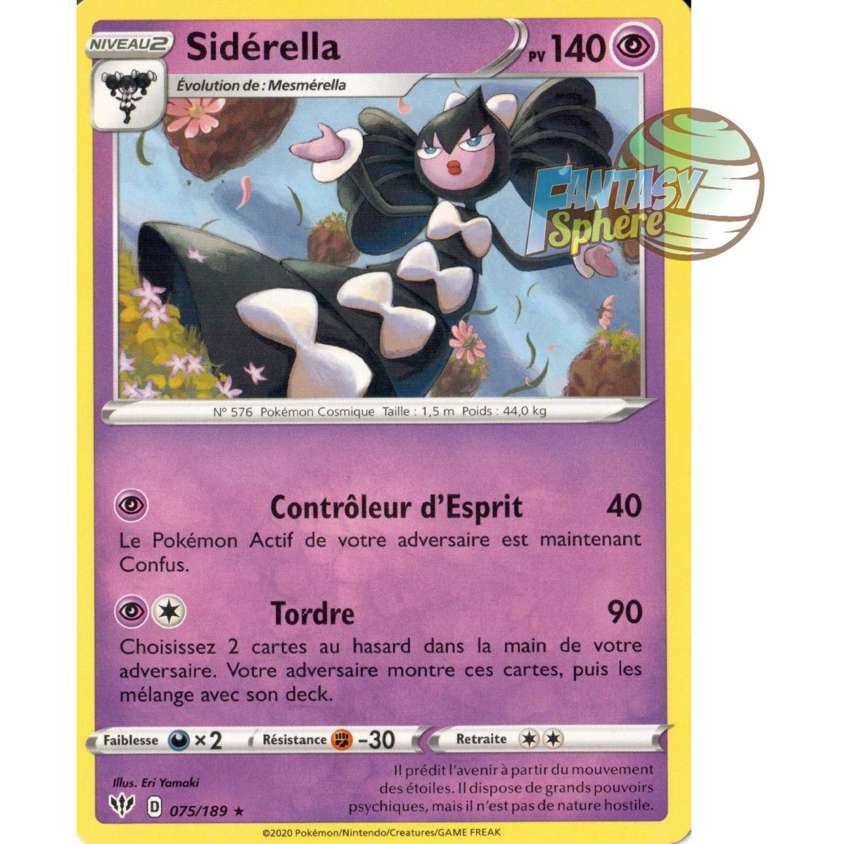 Sidérella  - 75/189 EB03 Ténèbres Embrasées