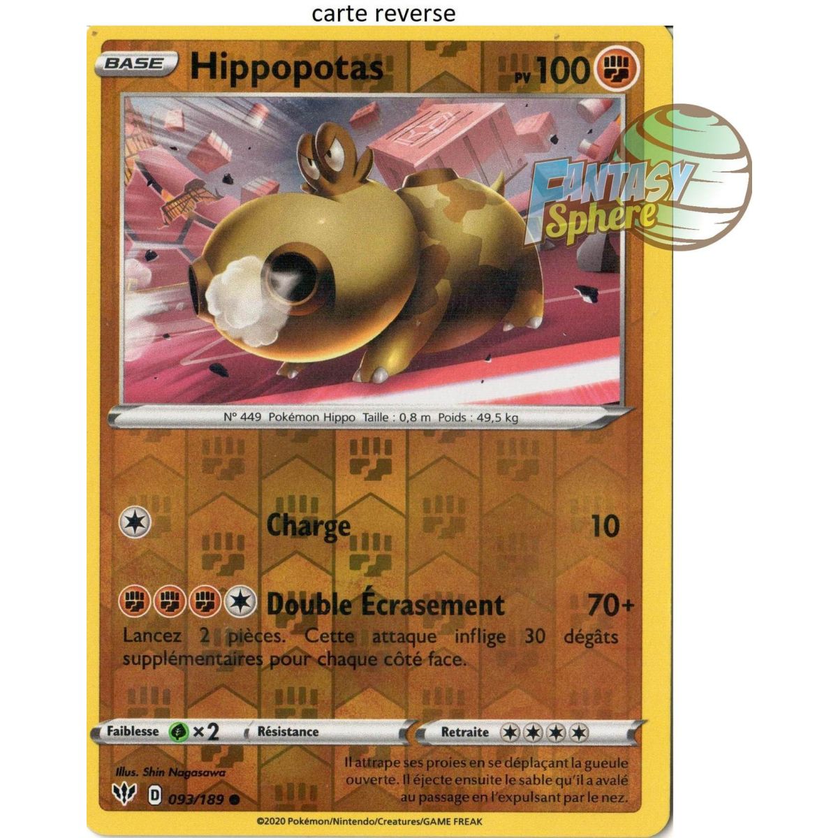 Hippopotas - 93/189 EB03 Ténèbres Embrasées