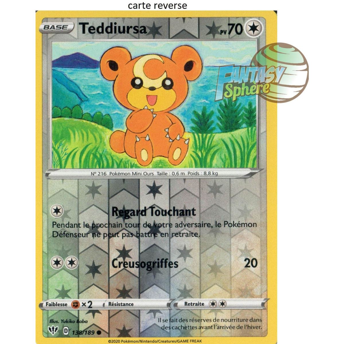 Item Teddiursa – Rückseite 138/189 – EB03 Darkness Ablaze