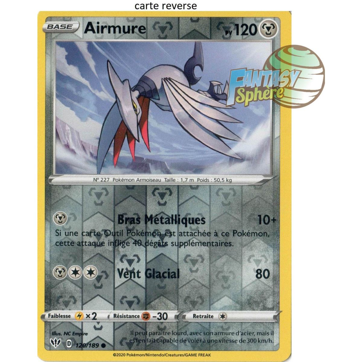 Item Skarmory – Reverse 120/189 – EB03 Darkness Ablaze