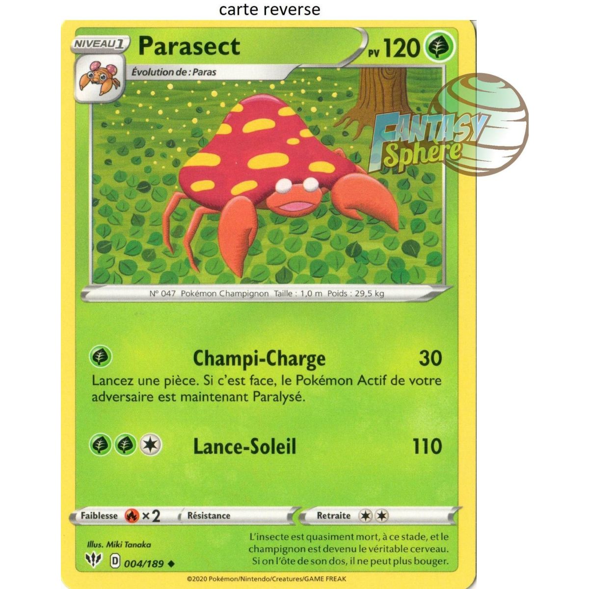 Parasect – Reverse 4/189 – EB03 Darkness Ablaze