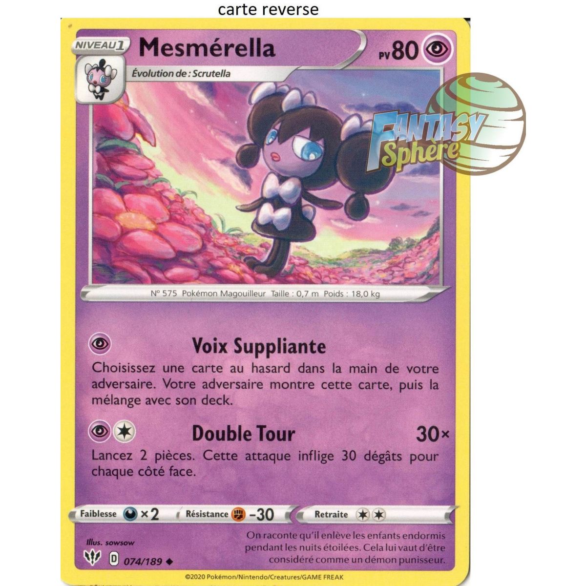 Mesmérella – Reverse 74/189 – EB03 Darkness Ablaze