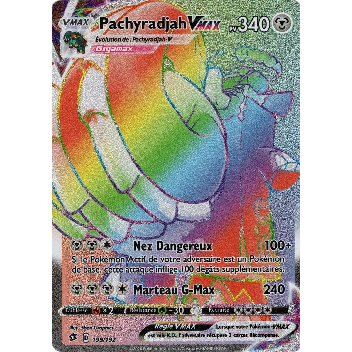 Item Pachyrajah VMAX – Secret Rare 199/192 EB02 Clash of the Rebels