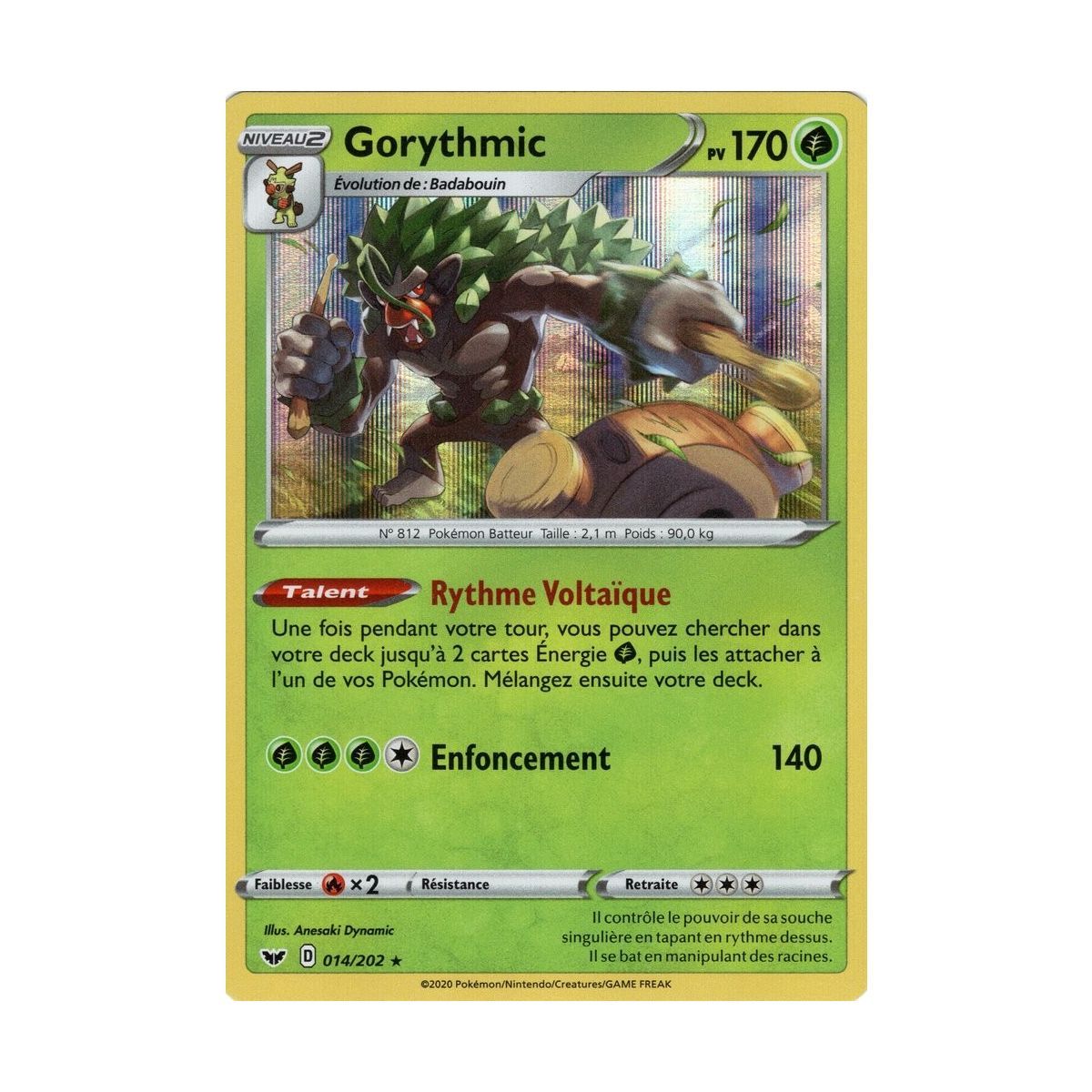 Gorythmic - Holo Rare 14/202 EB01 Epée et Bouclier