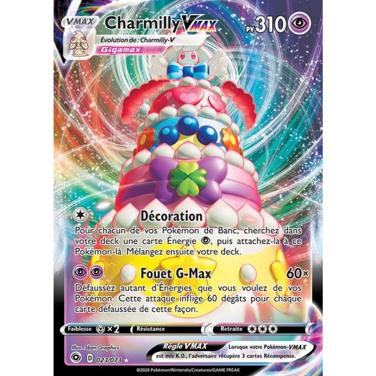 Item Charmilly VMAX – Full Art Ultra Rare 23/73 EB3. Schwert und Schild 3.5: Der Weg des Meisters