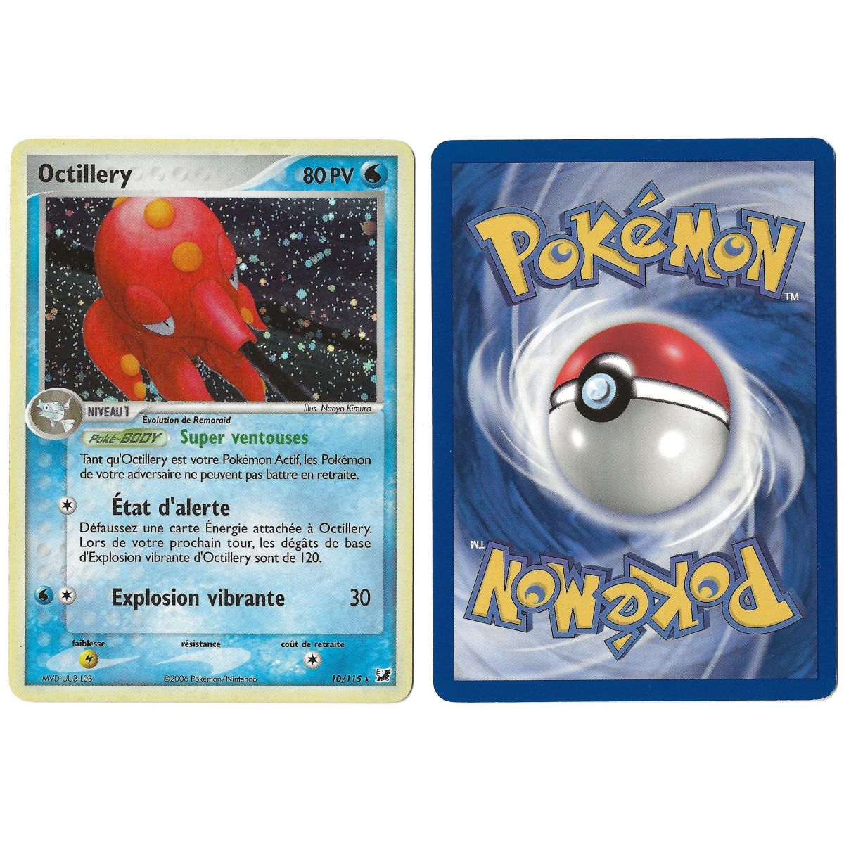 Octillery 10/115 EX Hidden Forces Holo French View Scan