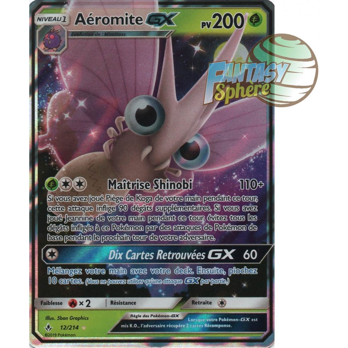 Item Aéromite GX - Ultra Rare 12/214 - Soleil et Lune 10 Alliance Infaillible