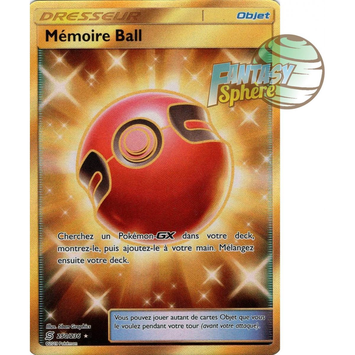 Item Memory Ball – Secret Rare 250/236 – Sonne und Mond 11 Harmonie der Geister