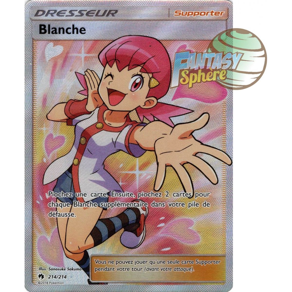 Weiß – Full Art Ultra Rare 214/214 – Sonne und Mond 8 Lost Thunder