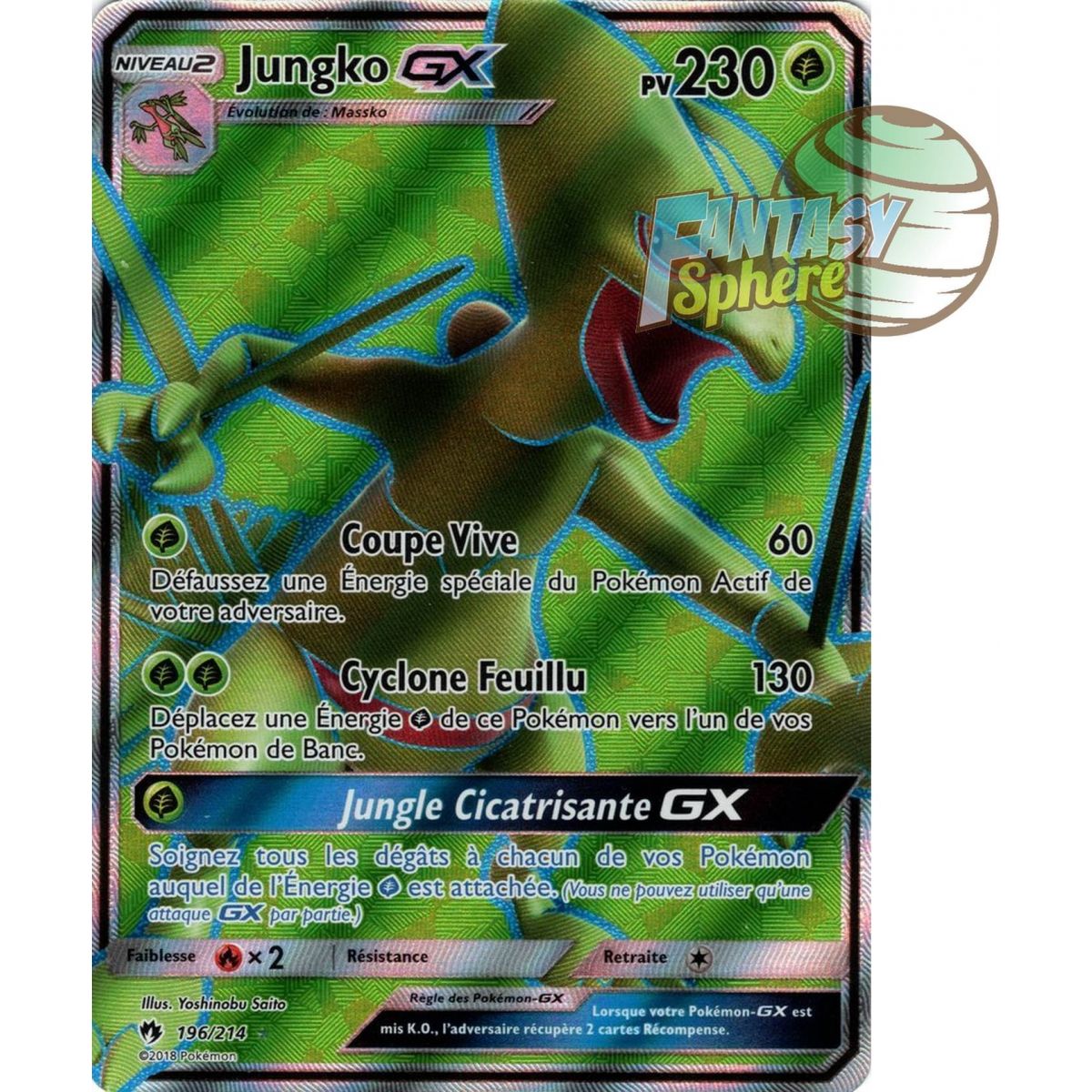 Jungko GX – Full Art Ultra Rare 196/214 – Sonne und Mond 8 Lost Thunder