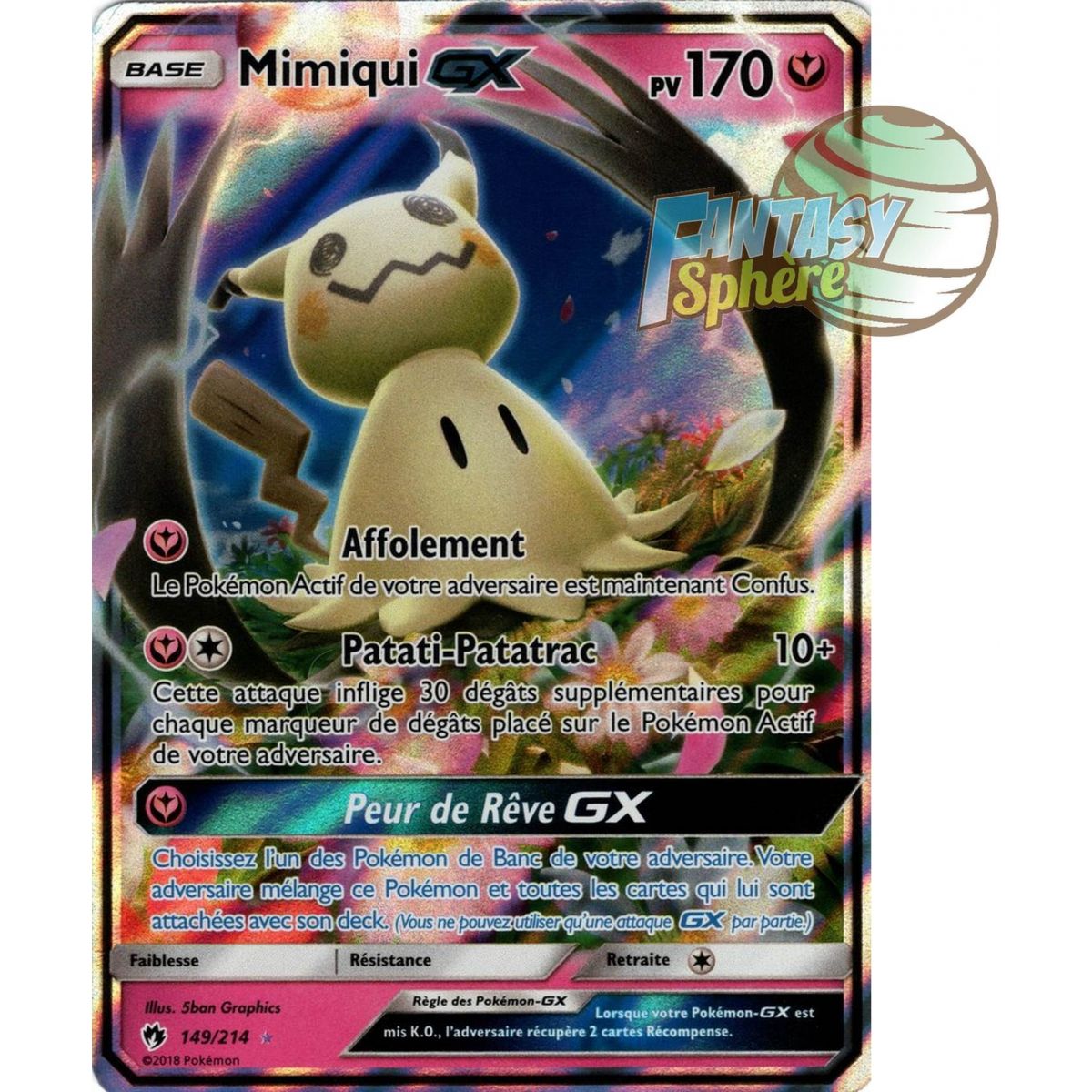 Mimikyu GX – Ultra Rare 149/214 – Sonne & Mond 8 Lost Thunder