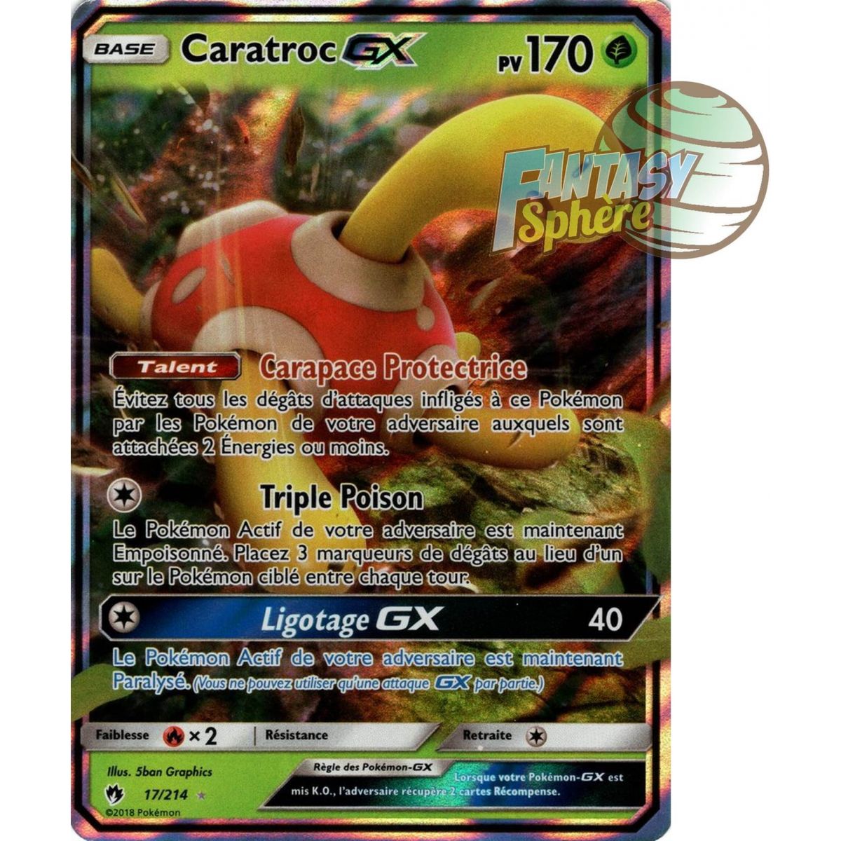 Caratroc GX – Ultra Rare 17/214 – Sonne und Mond 8 Lost Thunder