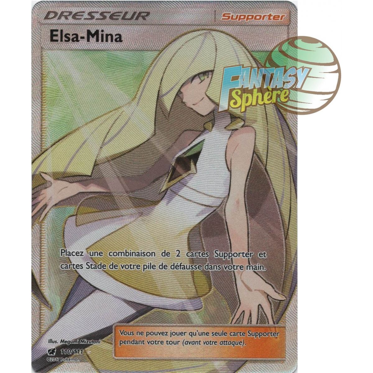 Elsa-Mina – Full Art Ultra Rare 110/111 – Sonne und Mond 4 Crimson Invasion