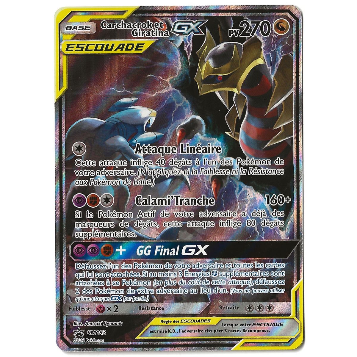 Garchomp und Giratina GX – Full Art Ultra Rare – SM193