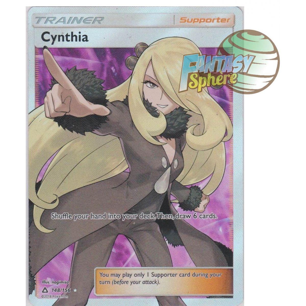 Cynthia – Full Art Ultra Rare 148/156 – Sonne und Mond 5 Ultra Prisma