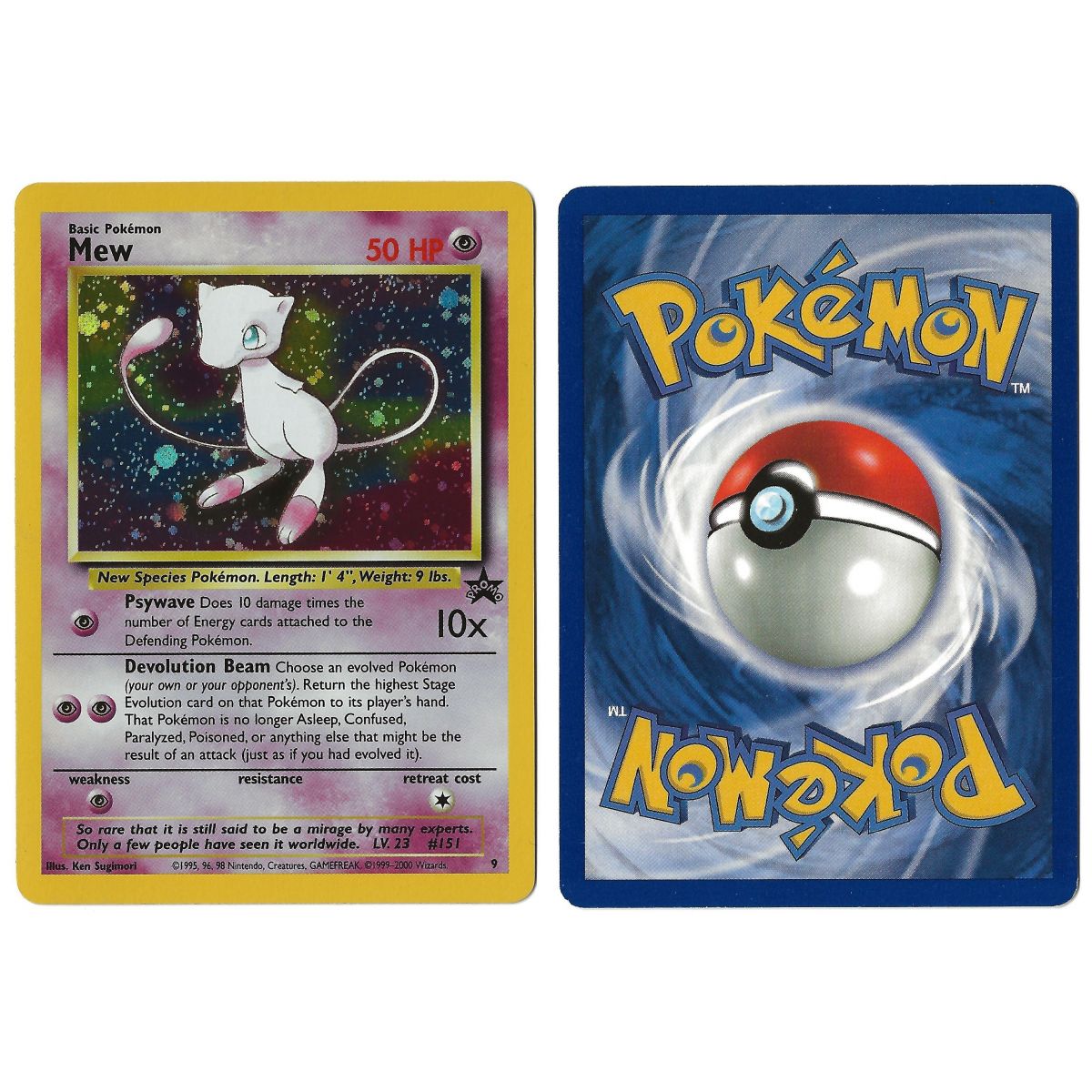 Mew 9 Promo Holo Unlimited Englisch Siehe Scan