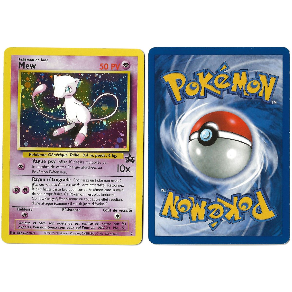 Mew (1) 9 Promo Holo Unlimited Französisch Siehe Scan