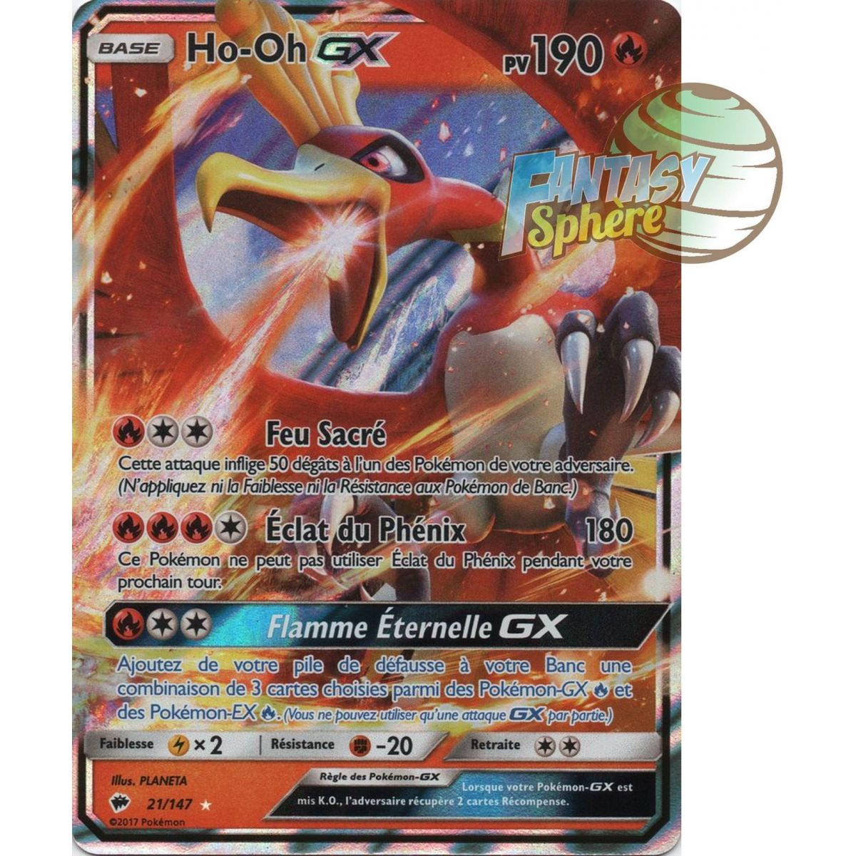 Item Ho-Oh GX – Ultra Rare 21/147 – Sonne und Mond 3 Brennende Schatten