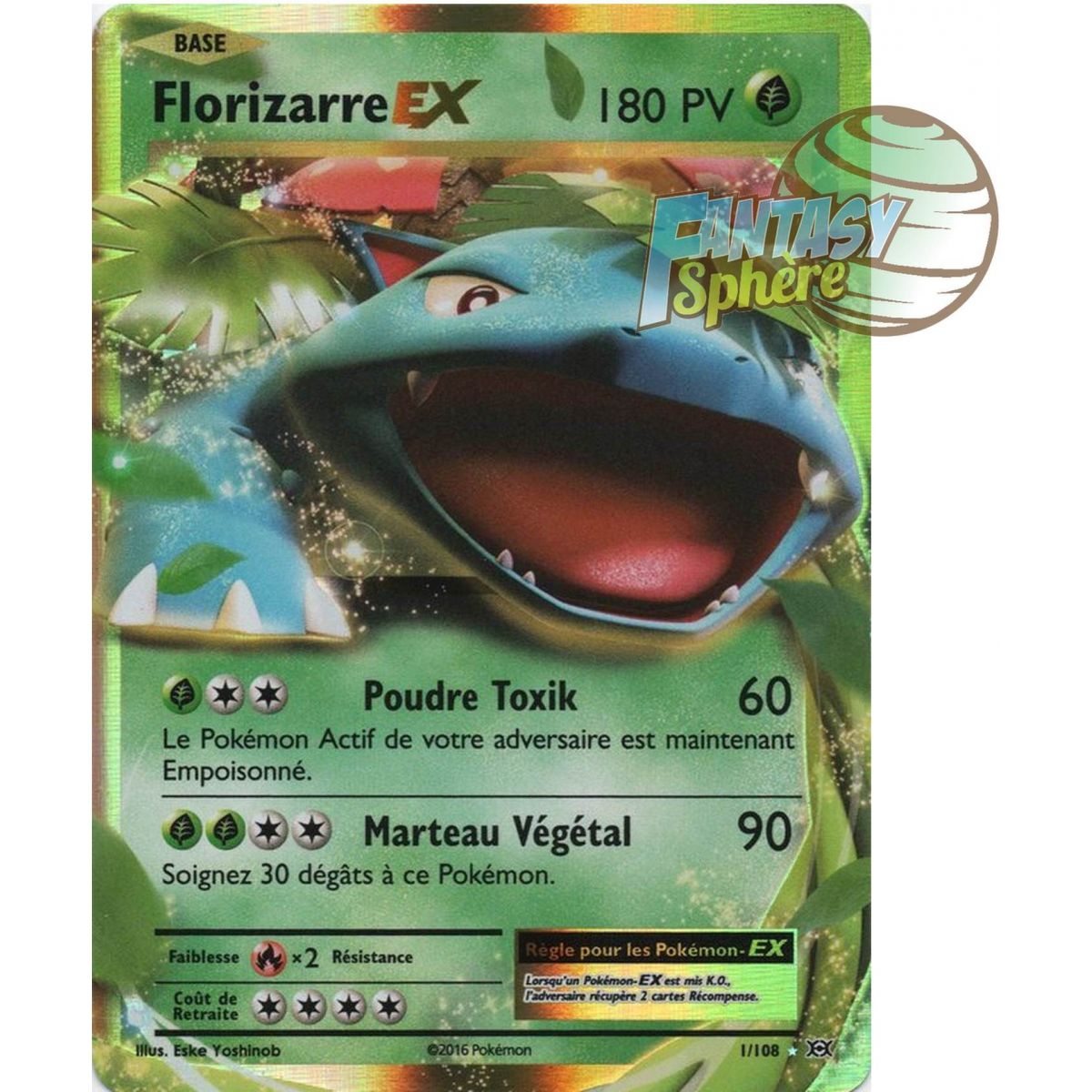 Florizarre EX – Ultra Rare 1/108 – XY 12 Evolutions