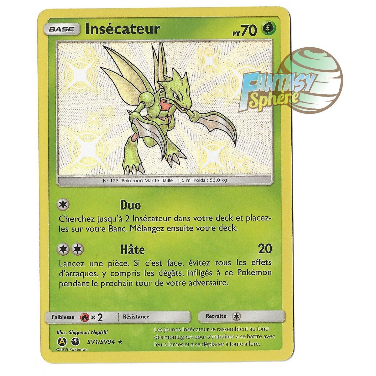 Scyther – Shiny SV1/SV94 – Sonne und Mond 11,5 Okkulte Schicksale