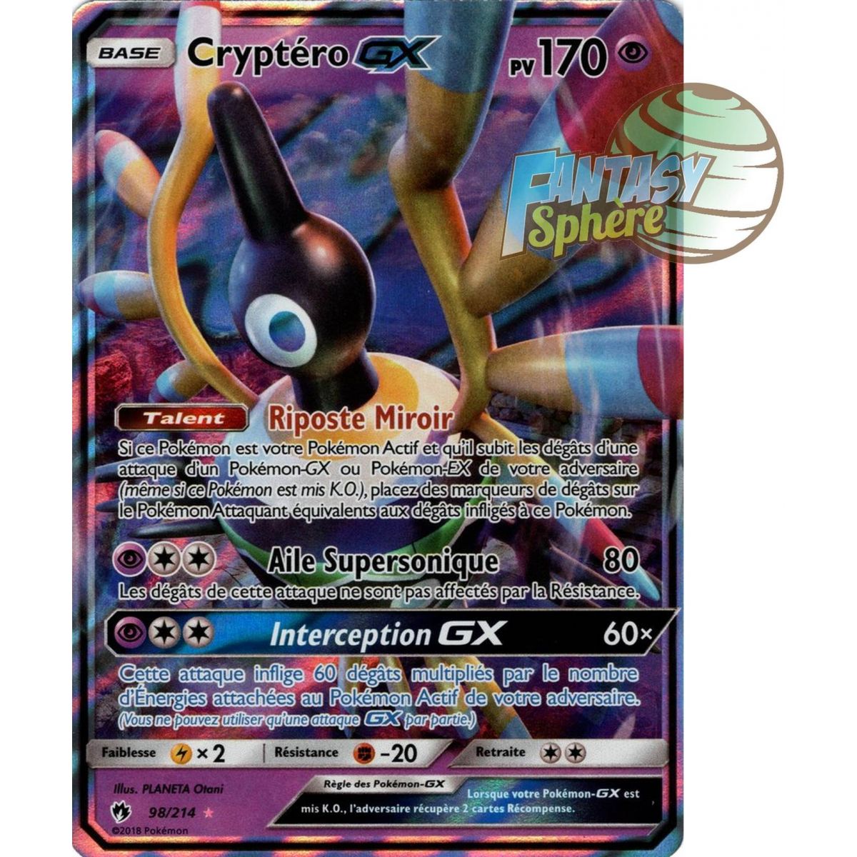 Cryptoro GX – Ultra Rare 98/214 – Sonne & Mond 8 Verlorener Donner