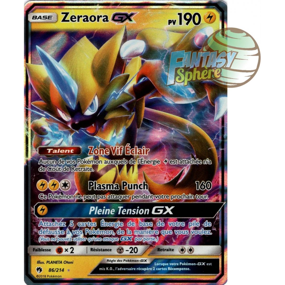 Item Zeraora GX – Ultra Rare 86/214 – Sonne und Mond 8 Lost Thunder