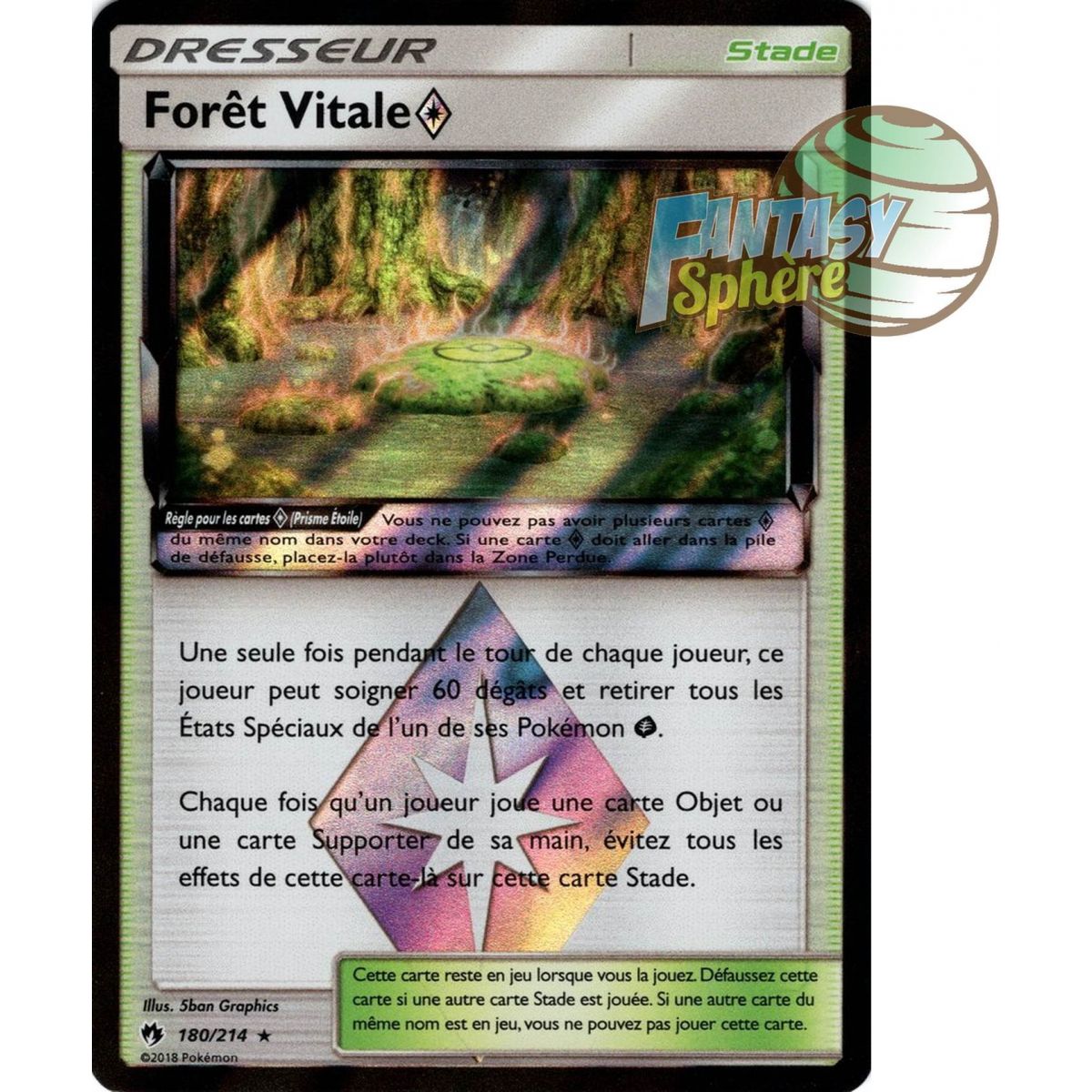 Vital Forest – Seltenes Prisma 180/214 – Sonne und Mond 8 Lost Thunder
