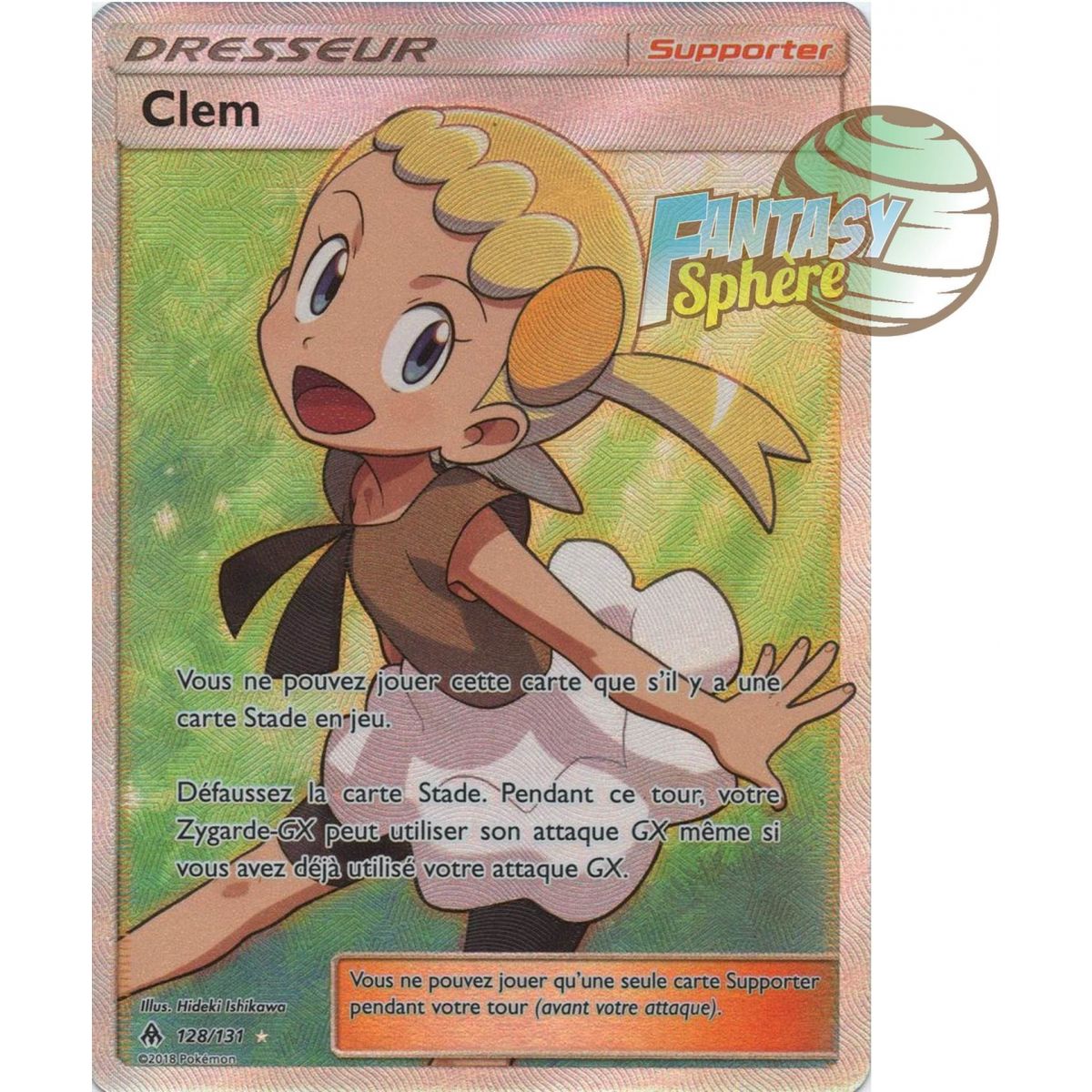 Clem – Full Art Ultra Rare 128/131 – Sonne & Mond 6 Verbotenes Licht