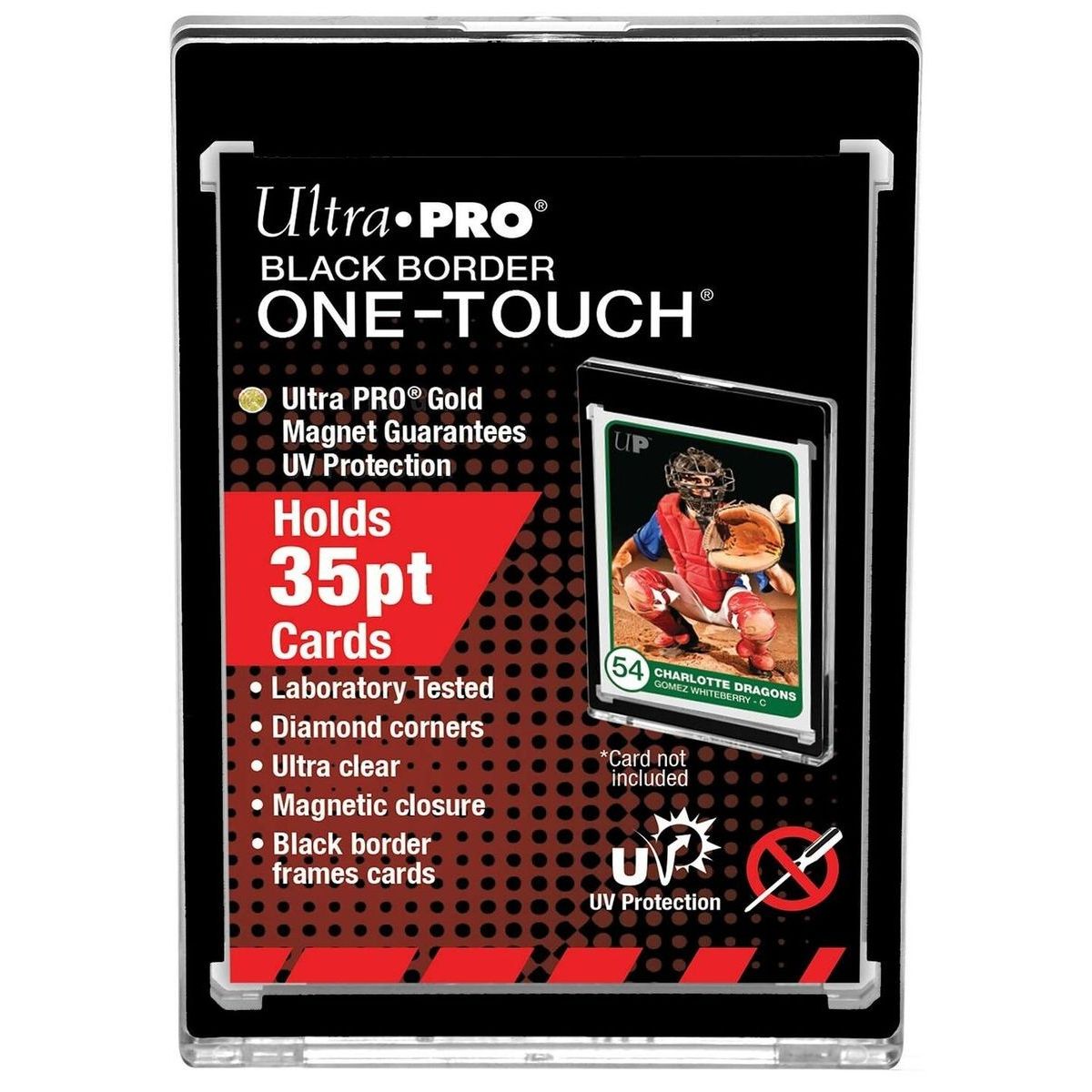 Ultra Pro - One-Touch Black Border 35PT Anti-UV-Magnethalter (1)