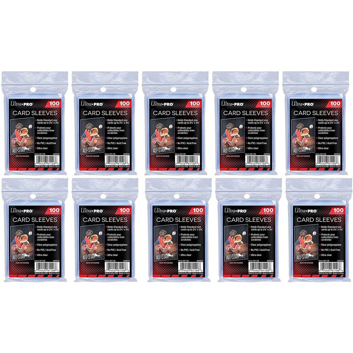 Ultra Pro - Pack - Kartenhüllen - Standard - Soft / Soft Sleeves (1000)
