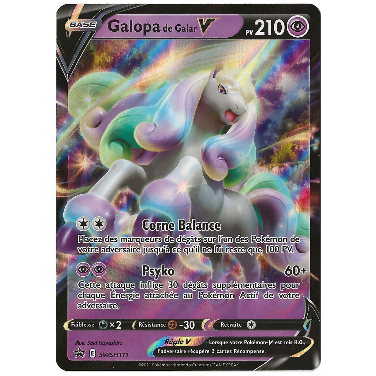 Galarian Gallopa V – Ultra Rare – SWSH111