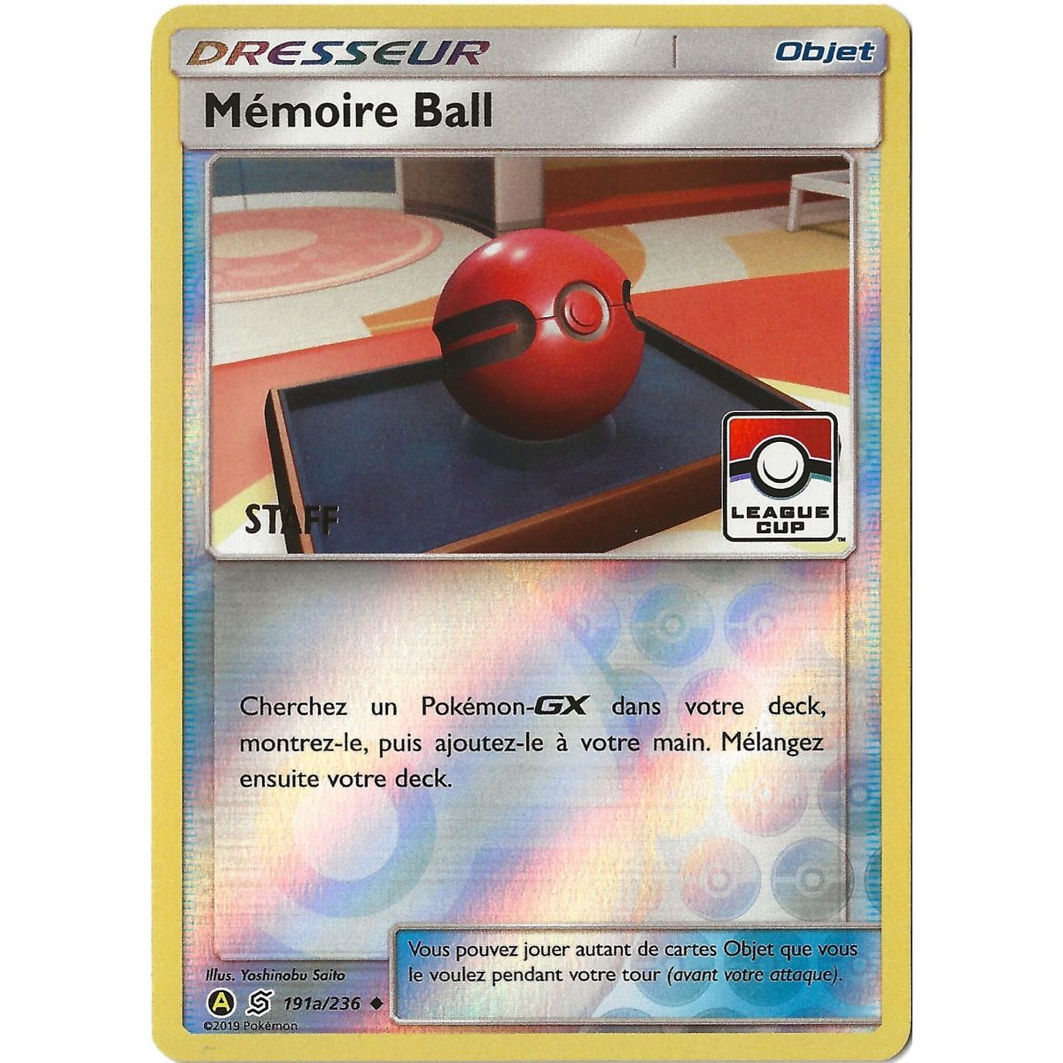 Item Memory Ball – Promo STAFF – Reverse Rare – 191a/236