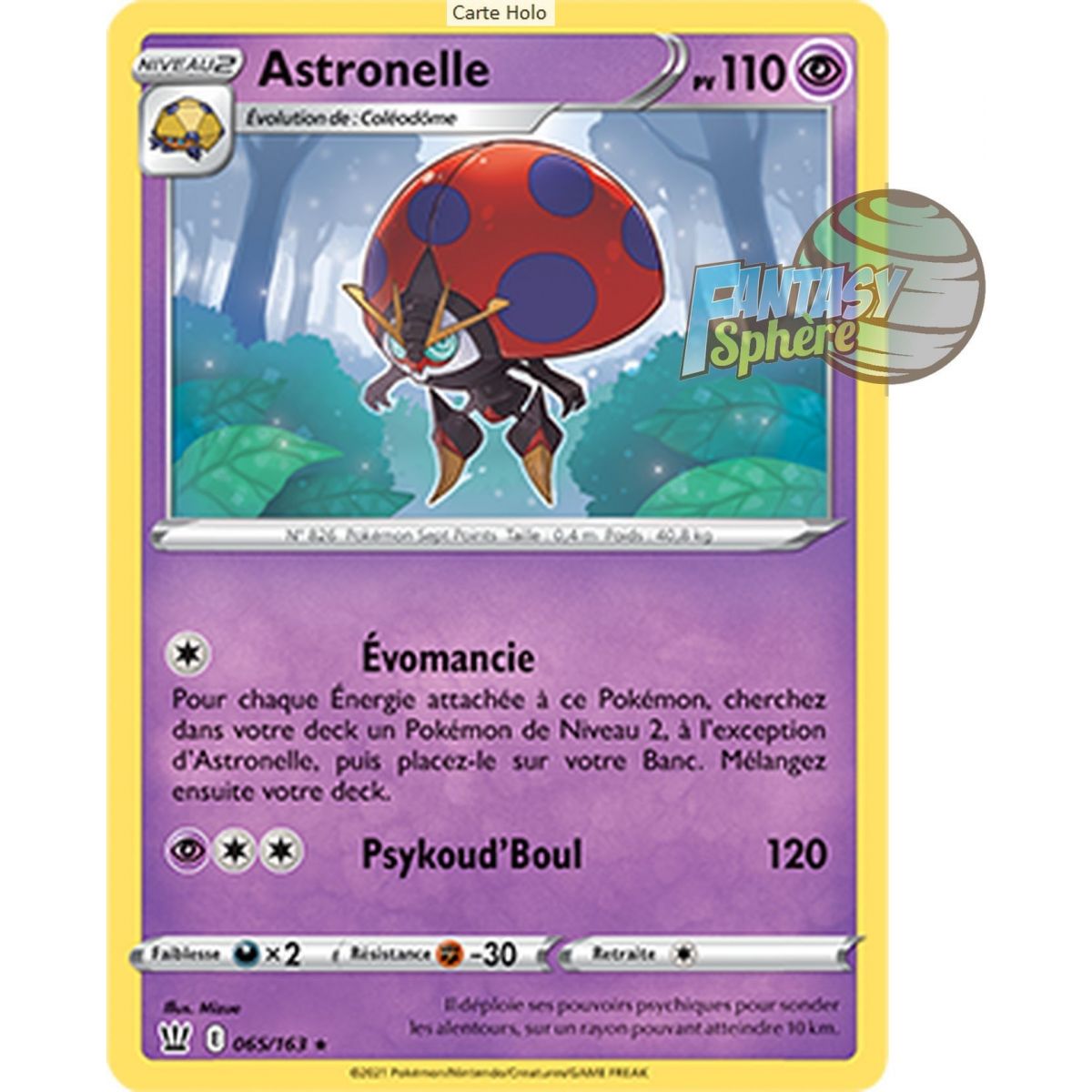 Astronelle - Holo Rare 65/163_H - Epee et Bouclier Style de Combat